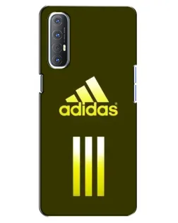 Чехол для OPPO Reno 3 Pro с картинкой «Оливковый градиент Adidas»