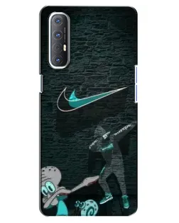 Чехол для OPPO Reno 3 Pro с картинкой «Спортивный арт Nike»
