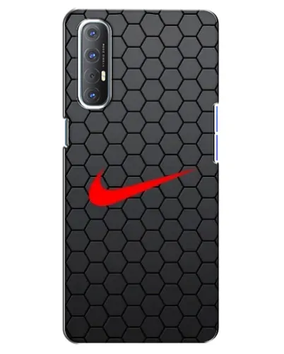 Чехол для OPPO Reno 3 Pro с картинкой «Nike — карбоновая сетка»