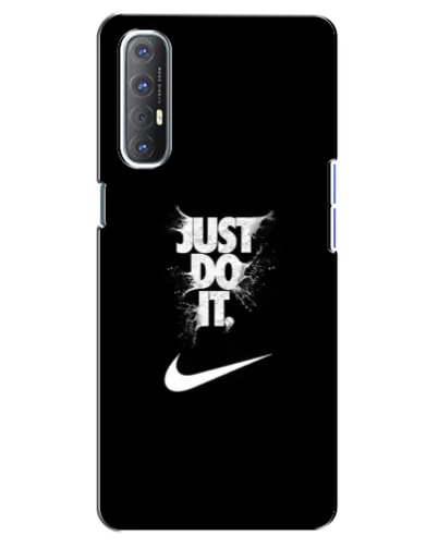 Чехол для OPPO Reno 3 Pro с картинкой «Текстовый принт Nike»