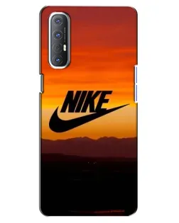 Чехол для OPPO Reno 3 Pro с картинкой «Nike — вечерний горизонт»