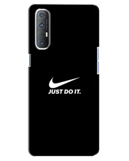 Чехол для OPPO Reno 3 Pro с картинкой «Минимализм от Nike»