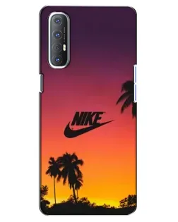 Чехол для OPPO Reno 3 Pro с картинкой «Nike на закате солнца»