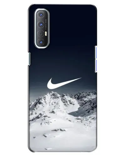 Чехол для OPPO Reno 3 Pro с картинкой «Nike — зимние горы»