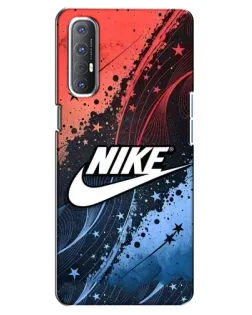 Чехол для OPPO Reno 3 Pro с картинкой «Градиентный принт Найк»