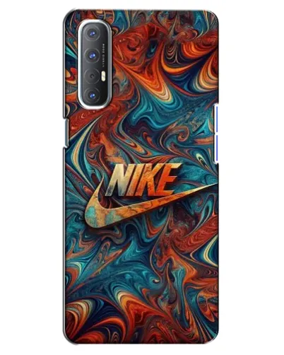 Чехол для OPPO Reno 3 Pro с картинкой «Nike в абстракции»