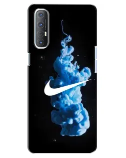 Чехол для OPPO Reno 3 Pro с картинкой «Nike и синий дым»
