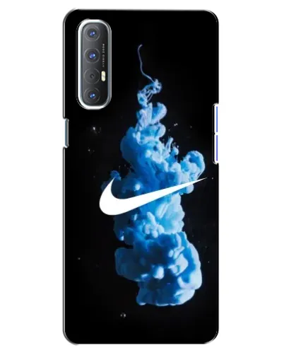 Чехол для OPPO Reno 3 Pro с картинкой «Nike и синий дым»