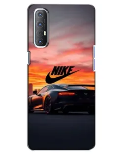 Чехол для OPPO Reno 3 Pro с картинкой «Nike и суперкар»