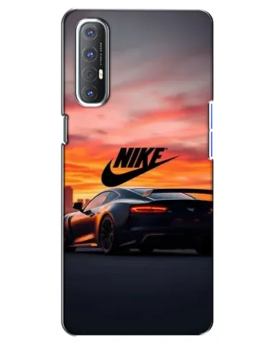 Чехол для OPPO Reno 3 Pro с картинкой «Nike и суперкар»