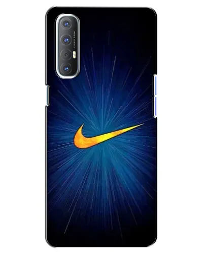 Чехол для OPPO Reno 3 Pro с картинкой «Синий пульс Nike» Чехол для OPPO Reno 3 Pro с картинкой «Синий пульс Nike»