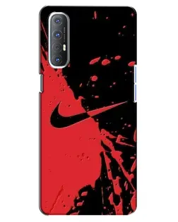 Чехол для OPPO Reno 3 Pro с картинкой «Красные брызги Nike» Чехол для OPPO Reno 3 Pro с картинкой «Красные брызги Nike»