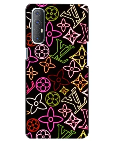 Чехол для OPPO Reno 3 Pro с картинкой «Неоновый микс Nike»