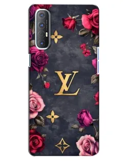 Чехол для OPPO Reno 3 Pro с картинкой «Цветочный Louis Vuitton»