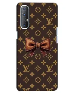 Чехол для OPPO Reno 3 Pro с картинкой «LV с бантом»