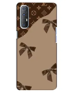 Чехол для OPPO Reno 3 Pro с картинкой «LV — кофейный атлас»