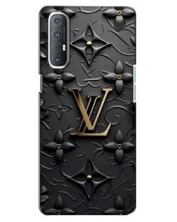 Чехол для OPPO Reno 3 Pro с картинкой «Кожаная текстура LV»