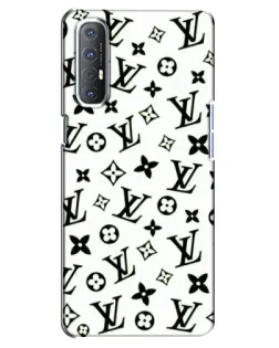 Чехол для OPPO Reno 3 Pro с картинкой «Монохромный хаос LV»
