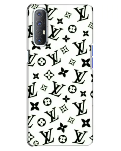 Чехол для OPPO Reno 3 Pro с картинкой «Монохромный хаос LV»