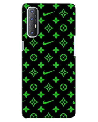 Чехол для OPPO Reno 3 Pro с картинкой «Неоновый принт LV»