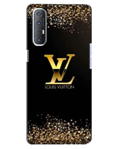 Чехол для OPPO Reno 3 Pro с картинкой «LV — золотые искры»