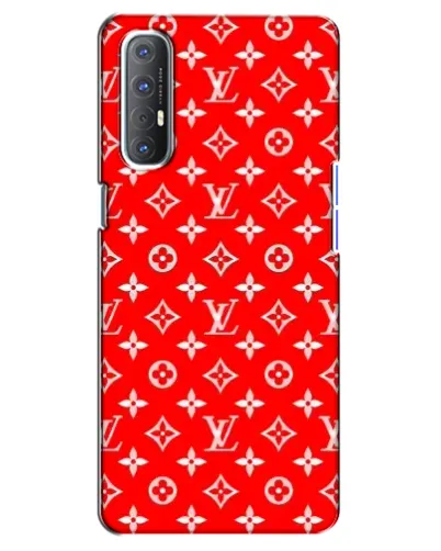 Чехол для OPPO Reno 3 Pro с картинкой «Яркий паттерн LV»