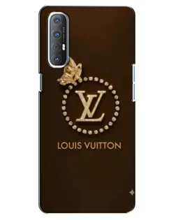 Чехол для OPPO Reno 3 Pro с картинкой «LV — золотая печать»