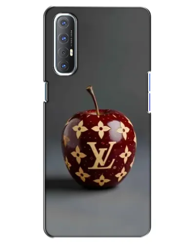 Чехол для OPPO Reno 3 Pro с картинкой «Красное яблоко LV»