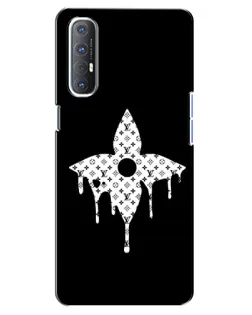 Чехол для OPPO Reno 3 Pro с картинкой «Цветочная монограмма»
