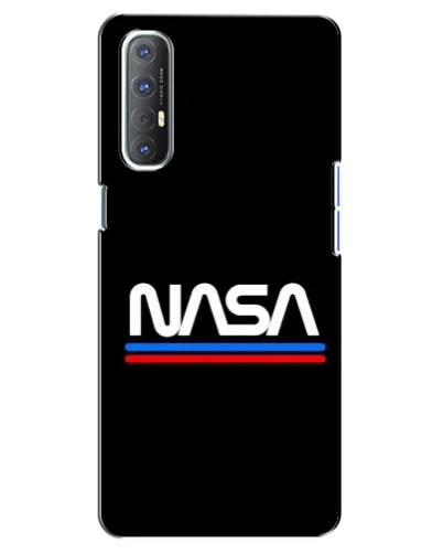 Чехол для OPPO Reno 3 Pro с картинкой «NASA — классика Red Blue»