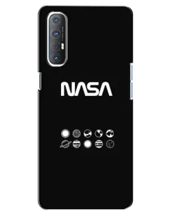 Чехол для OPPO Reno 3 Pro с картинкой «NASA — технический принт»