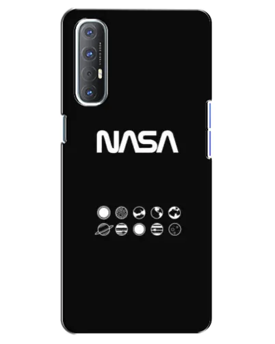 Чехол для OPPO Reno 3 Pro с картинкой «NASA — технический принт»