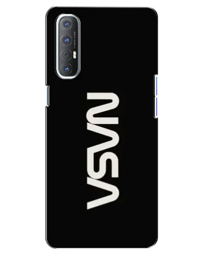 Чехол для OPPO Reno 3 Pro с картинкой «NASA — вертикальный логотип»