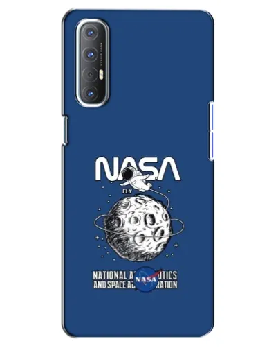 Чехол для OPPO Reno 3 Pro с картинкой «NASA — лунная миссия»