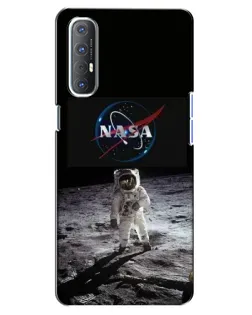 Чехол для OPPO Reno 3 Pro с картинкой «Астронавт на Луне»