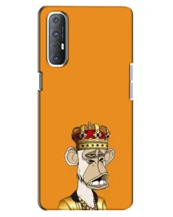 Чехол для OPPO Reno 3 Pro с картинкой «Золотая обезьяна Bored Ape»