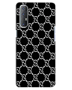 Чехол для OPPO Reno 3 Pro с картинкой «Gucci — сетчатый паттерн»