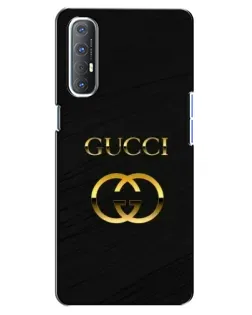 Чехол для OPPO Reno 3 Pro с картинкой «Золотой логотип Gucci»