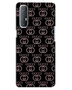 Чехол для OPPO Reno 3 Pro с картинкой «Классическая монограмма Gucci»