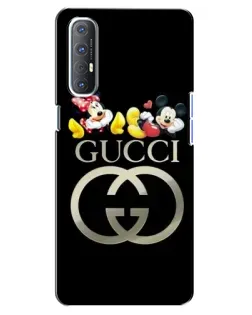 Чехол для OPPO Reno 3 Pro с картинкой «Gucci — герои Disney»