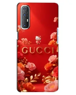 Чехол для OPPO Reno 3 Pro с картинкой «Gucci — золотой сад»