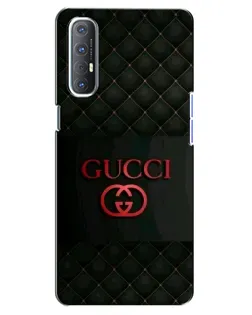 Чехол для OPPO Reno 3 Pro с картинкой «Gucci — стеганый черный»