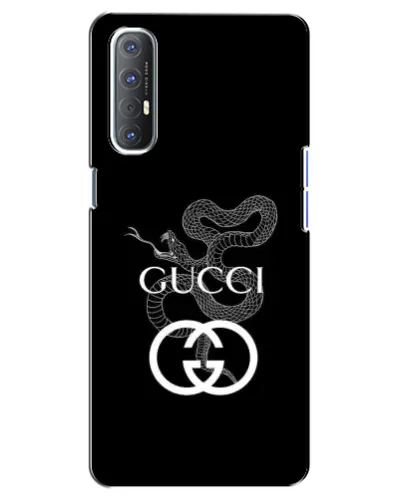 Чехол для OPPO Reno 3 Pro с картинкой «Gucci — серебряная змея» Чехол для OPPO Reno 3 Pro с картинкой «Gucci — серебряная змея»