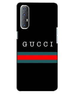Чехол для OPPO Reno 3 Pro с картинкой «Gucci — красный пояс»