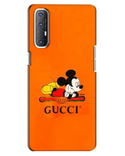 Чехол для OPPO Reno 3 Pro с картинкой «Микки Маус Gucci — оранж» Чехол для OPPO Reno 3 Pro с картинкой «Микки Маус Gucci — оранж»