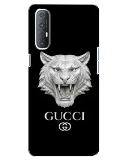 Чехол для OPPO Reno 3 Pro с картинкой «Gucci — серебряный лев» Чехол для OPPO Reno 3 Pro с картинкой «Gucci — серебряный лев»