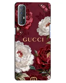Чехол для OPPO Reno 3 Pro с картинкой «Gucci — бордовые розы» Чехол для OPPO Reno 3 Pro с картинкой «Gucci — бордовые розы»