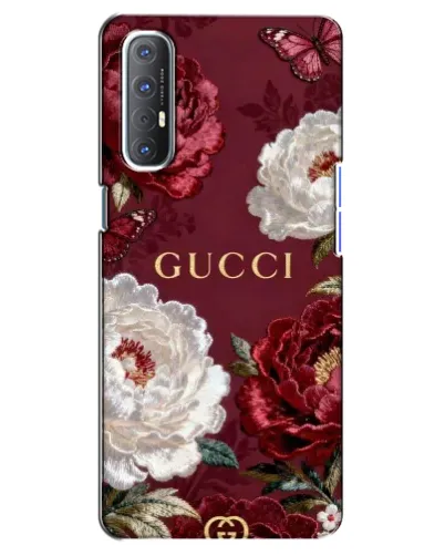 Чехол для OPPO Reno 3 Pro с картинкой «Gucci — бордовые розы» Чехол для OPPO Reno 3 Pro с картинкой «Gucci — бордовые розы»