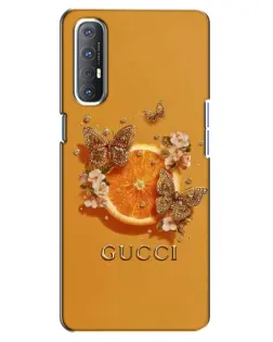 Чехол для OPPO Reno 3 Pro с картинкой «Gucci — золотые бабочки» Чехол для OPPO Reno 3 Pro с картинкой «Gucci — золотые бабочки»