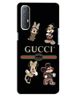 Чехол для OPPO Reno 3 Pro с картинкой «Gucci — герои Disney и монограмма» Чехол для OPPO Reno 3 Pro с картинкой «Gucci — герои Disney и монограмма»